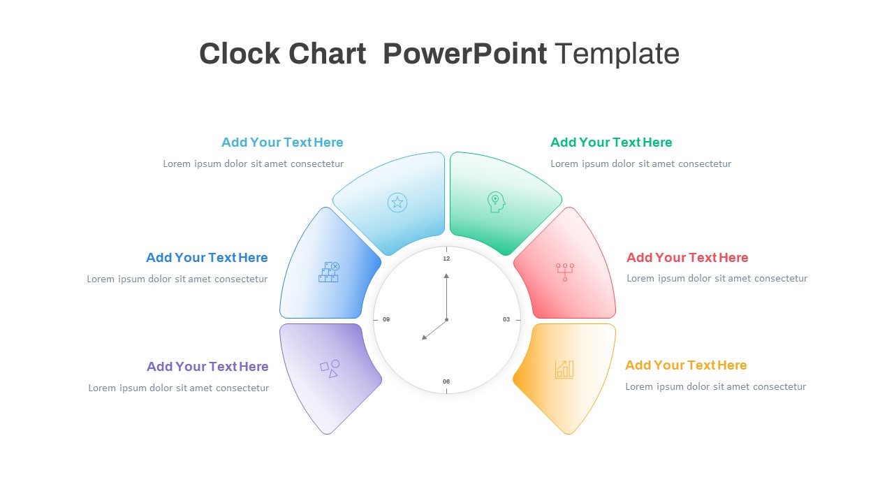 Clock Chart PowerPoint slide