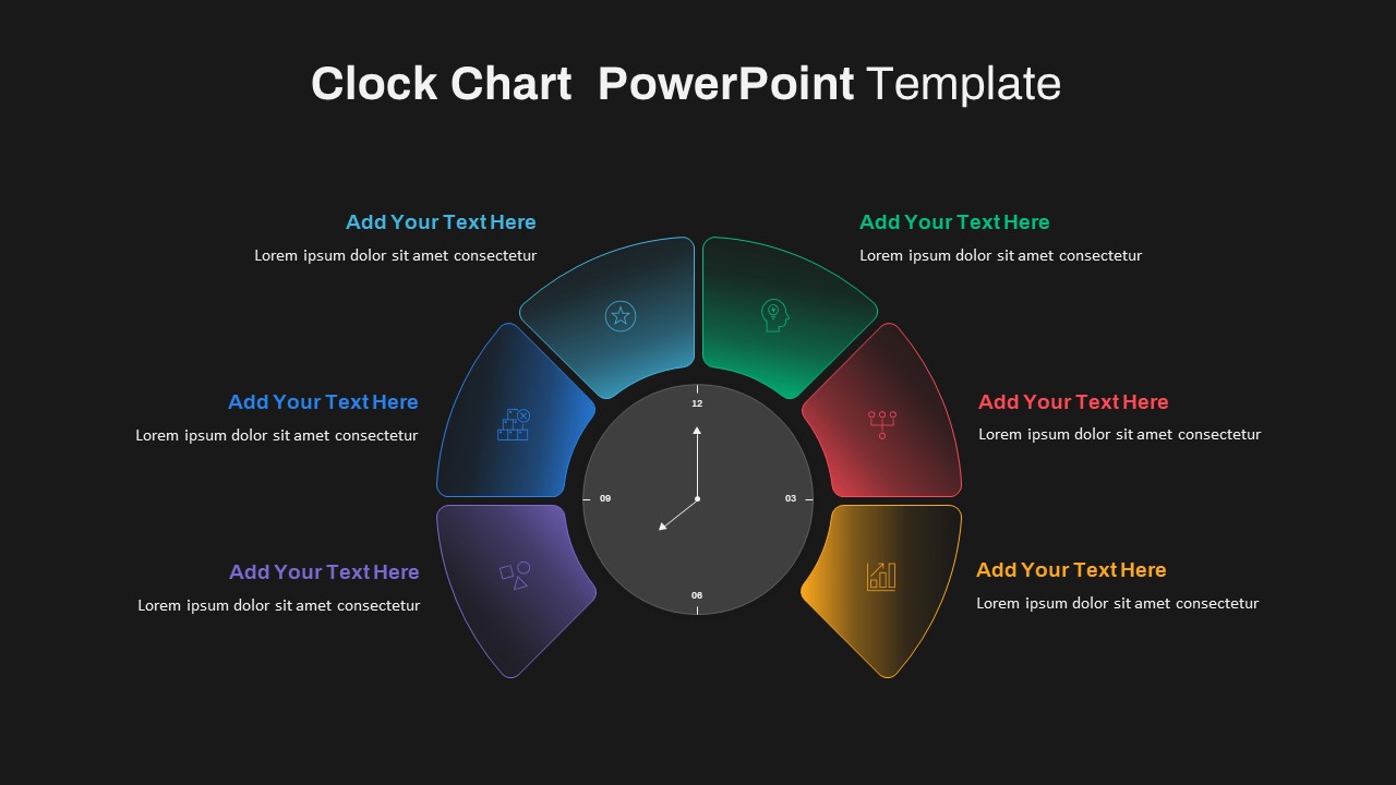 Clock Chart PowerPoint template