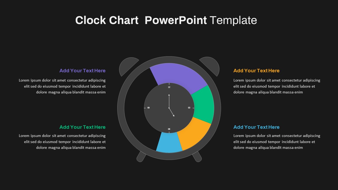 Clock Chart Ppt template