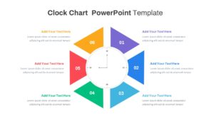 Clock Chart Template PowerPoint
