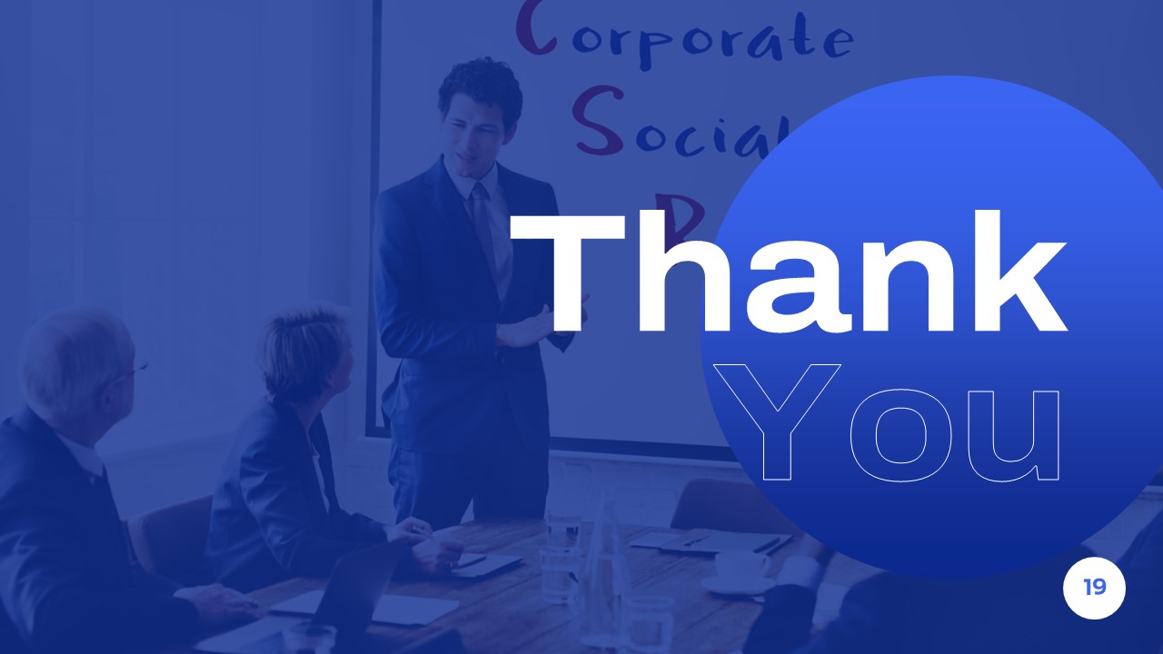 Corporate Social Responsibility thank you Template
