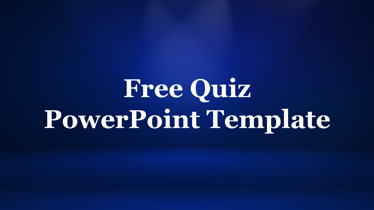 Free Animated Quiz PowerPoint Template