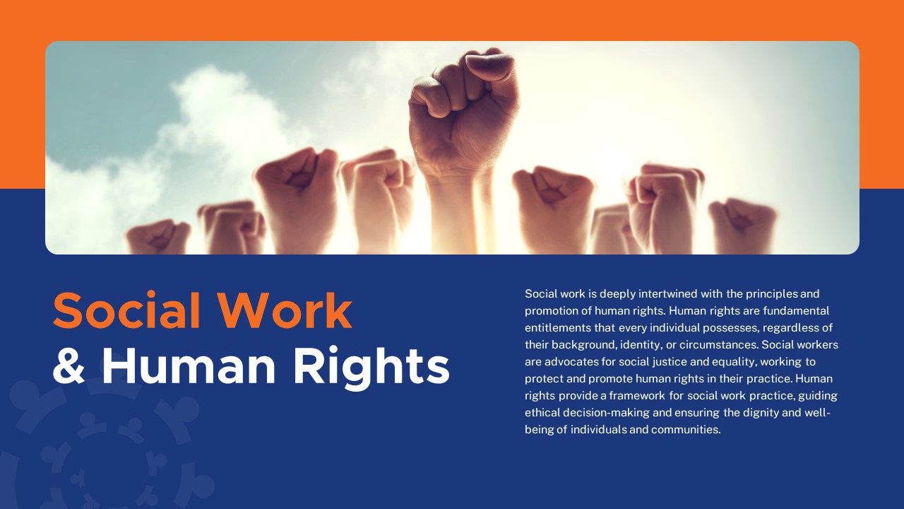 Free Social Work and human rights PowerPoint Template