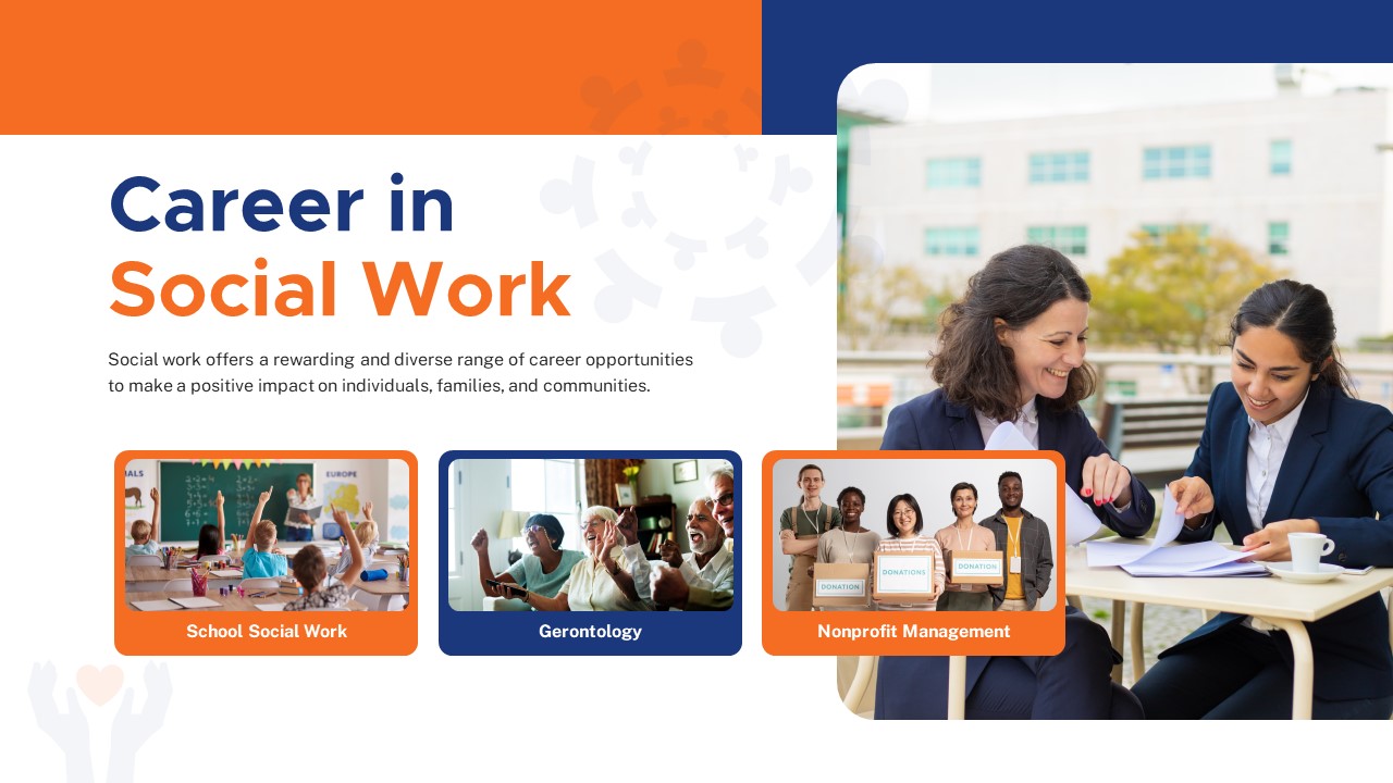 Free Social Work career PowerPoint Template