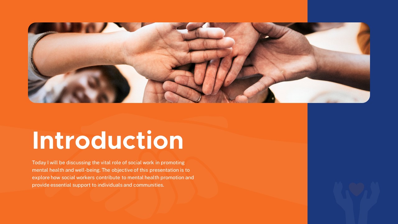 Free Social Work introduction PowerPoint Template