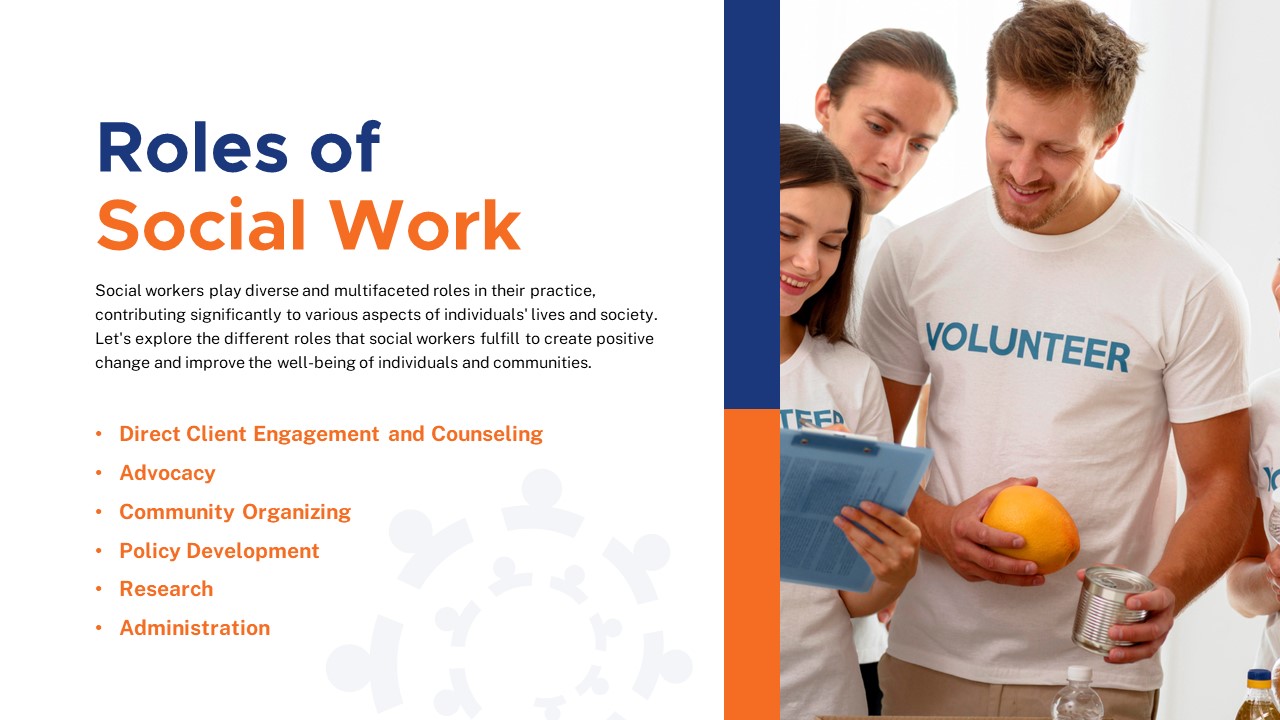 Free Social Work roles PowerPoint Template