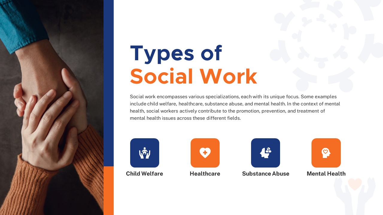 Free Social Work types PowerPoint Template