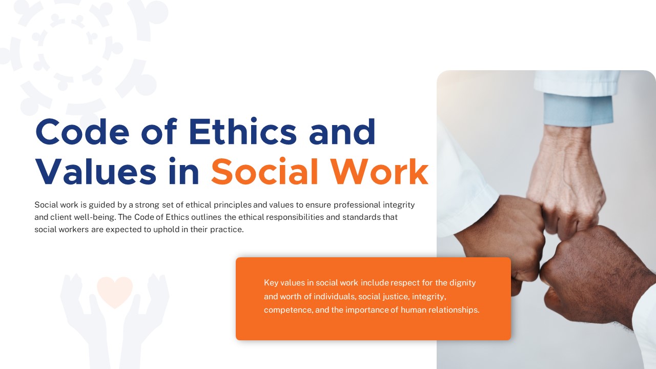 Free Social Work values PowerPoint Template