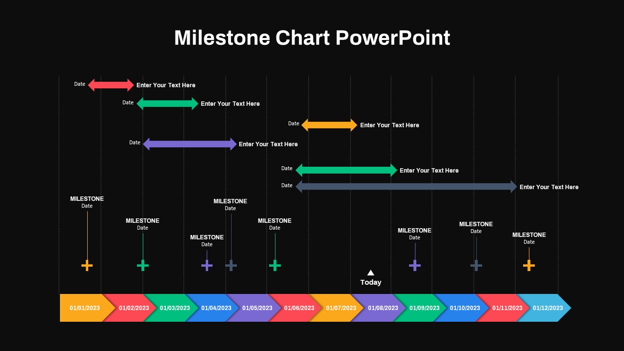 Milestone Chart ppt template