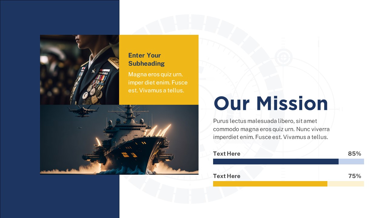 Navy PowerPoint mission slide