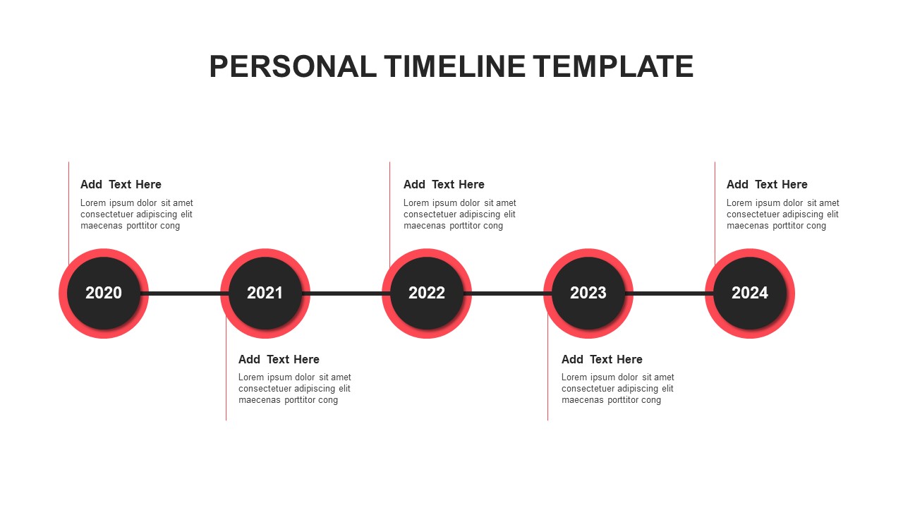 Personal Timeline powerpoint Template