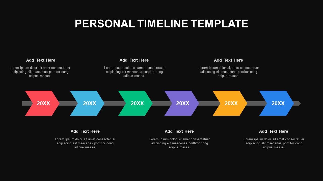Personal Timeline ppt Template
