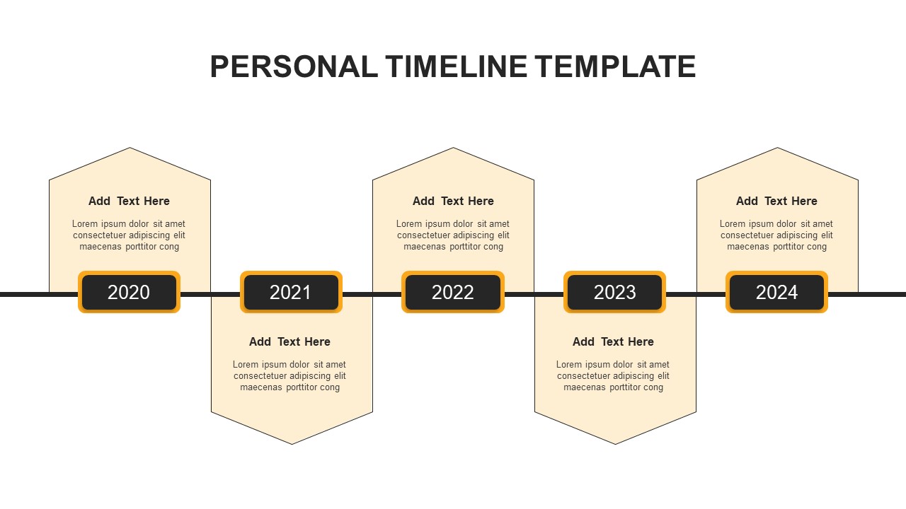 Personal Timeline ppt slides