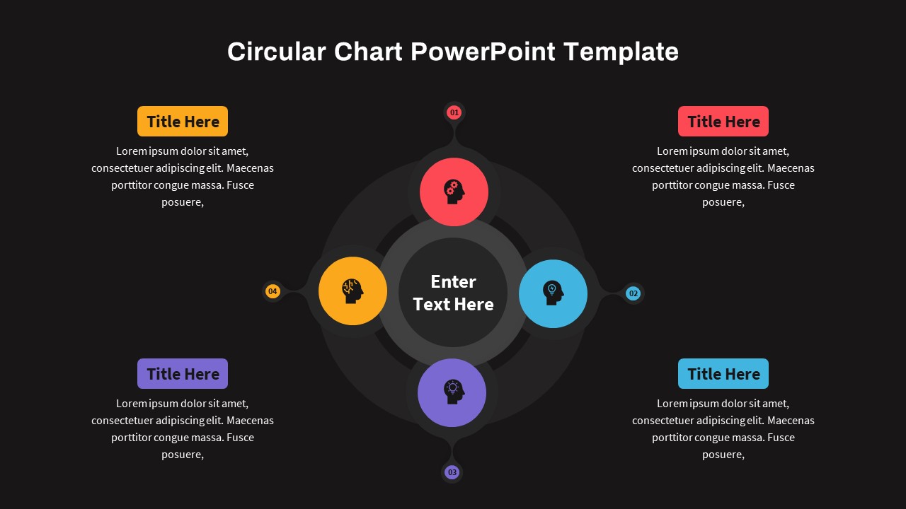 editable Circular Chart PowerPoint Template