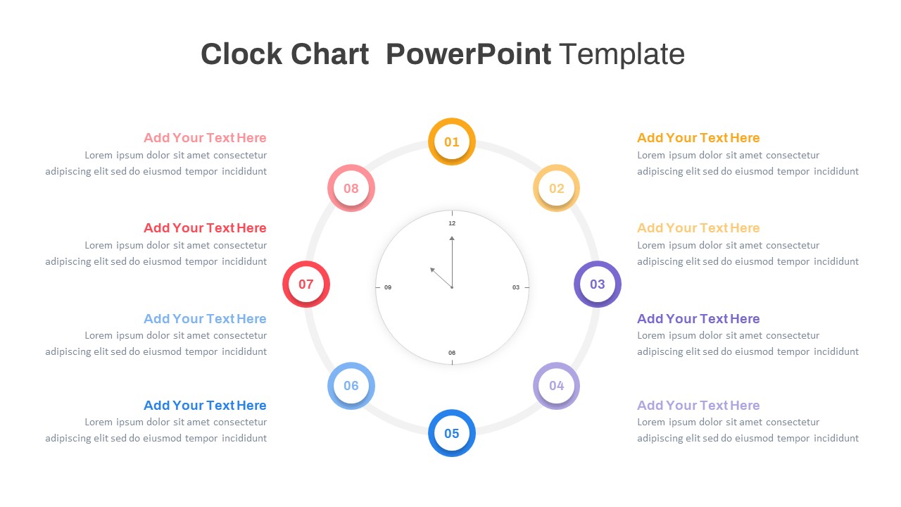 editable Clock Chart template