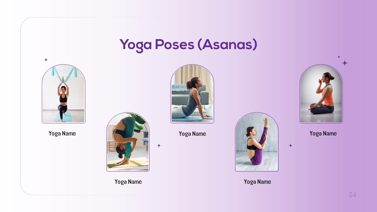 Yoga Class Poses Presentation Template