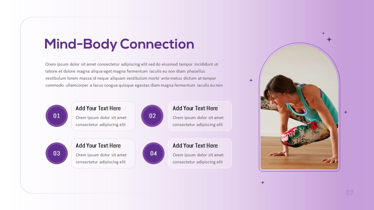 Yoga Class Presentation Template Mind-Body Connection