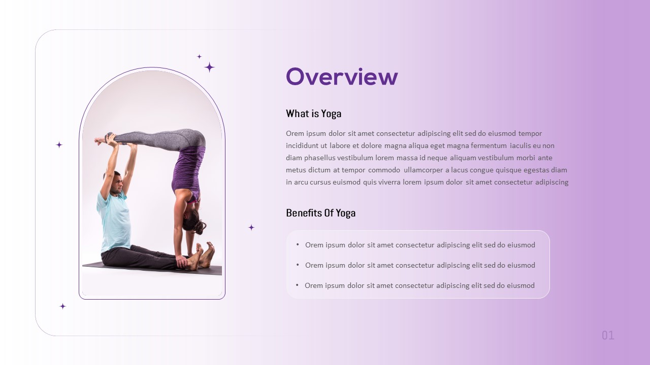 Yoga Class Presentation Template Overview