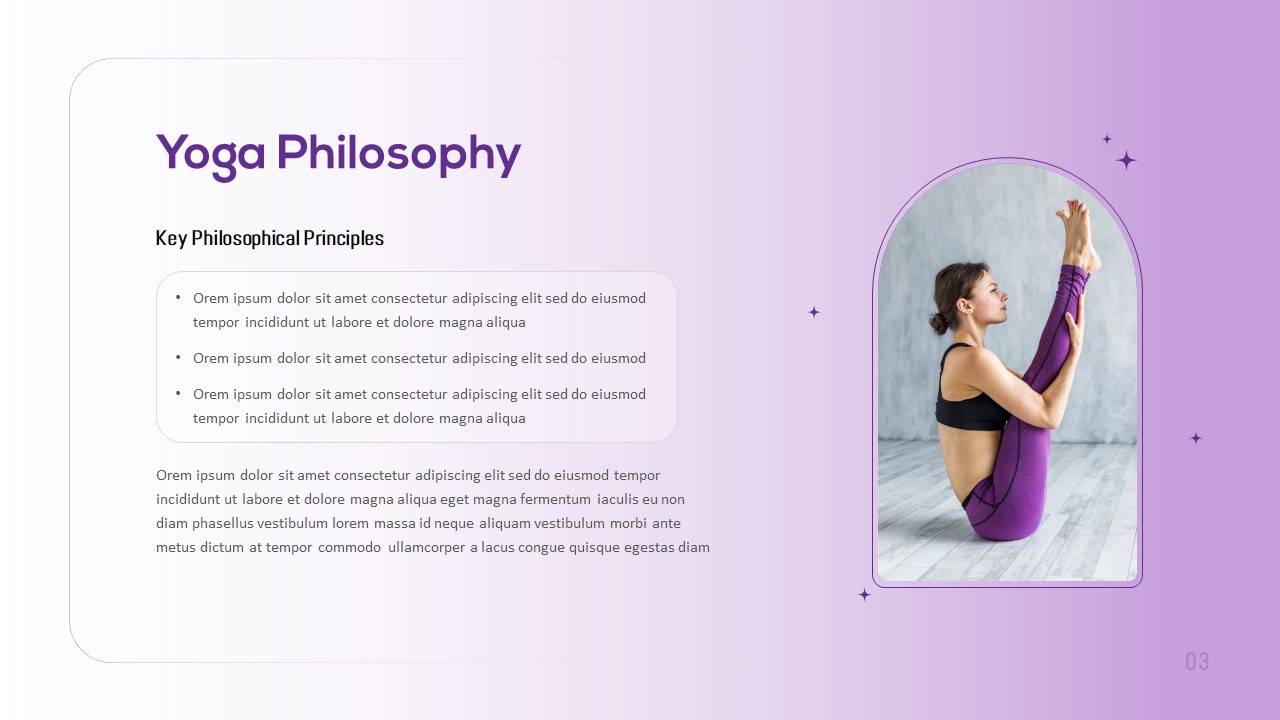 Yoga Class Presentation Template Philosophy