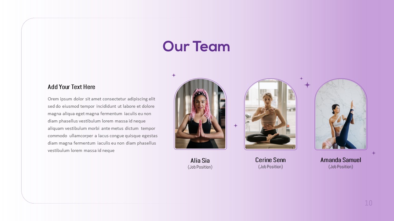Yoga Class Presentation Template Team